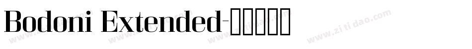 Bodoni Extended字体转换 Bodoni Extended字体转换